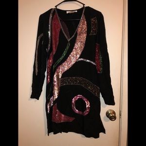 Vintage beaded and sequin dress